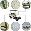 image10L0L Golf Cart Foldable Windshield for EZGO RXV Portable Clear Film PVC ImpactResistant Windproof