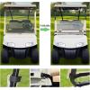 image10L0L Golf Cart Foldable Windshield for EZGO RXV Portable Clear Film PVC ImpactResistant Windproof