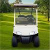 image10L0L Golf Cart Foldable Windshield for EZGO RXV Portable Clear Film PVC ImpactResistant Windproof