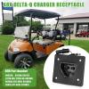 image10L0L 48V Golf Cart Battery Charger Receptacle Plug for EZGO RXV ampamp TXT 2008up Electric EZGO 2Five 2010Up ampamp DeltaQ Charging OEM 602529 604321 611219 Replacement