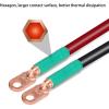 image10L0L Battery Cable for EZGO RXV ampamp Club Car Precedent 48V Golf Cart 4x12V Batteries 4Gauge 16 Inch 3 PCS25 mm