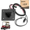 image10L0L Golf Cart 48V Charger Receptacle for EZGO RXV ampamp TXT OEM 602529 613304