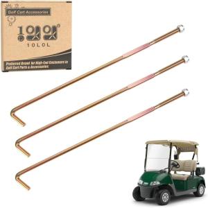 image10L0L Battery Hold Down Rod JBolt ampamp Nut for EZGO RXV 2008up Electric Golf Cart Set of 3 PCS OEM 602896 00571G2 11098G6