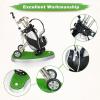 image10L0L Gift for Men Golf Pen Holder Desk Accessories for Golfers 3 Club Pens Mini Gold Bag Office Decor Funny Stocking Stuffers on Birthday Christmas Fathers Day Golf BagGolf Push Cart