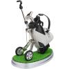 image10L0L Gift for Men Golf Pen Holder Desk Accessories for Golfers 3 Club Pens Mini Gold Bag Office Decor Funny Stocking Stuffers on Birthday Christmas Fathers Day Golf BagWhite Black with Cart