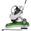 image10L0L Gift for Men Golf Pen Holder Desk Accessories for Golfers 3 Club Pens Mini Gold Bag Office Decor Funny Stocking Stuffers on Birthday Christmas Fathers Day Golf BagWhite Black with Cart
