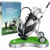 image10L0L Gift for Men Golf Pen Holder Desk Accessories for Golfers 3 Club Pens Mini Gold Bag Office Decor Funny Stocking Stuffers on Birthday Christmas Fathers Day Golf BagGolf Push Cart