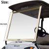 image10L0L Golf Cart Windshield Foldable Windshield for Yamaha G29 Drive 20072016 Roll Up HD Clear Film PVC Portable Vinyl Resistant Windproof