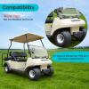 image10L0L Golf Cart Front Rear Fender Flares for Club Car DS 1993up with Factory Body Kit Not Fit Modified Body 4 PCS High Impact Golf Cart Wheel Flares