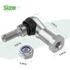 image10L0L Golf Cart Thread Ball Joint Tie Rod End Kit for Club Car DS ampamp Carryall 2009up Driver and Passenger Side OEM 102022601 102022602 102288301