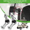image10L0L Golf Cart Thread Ball Joint Tie Rod End Kit for Club Car DS ampamp Carryall 2009up Driver and Passenger Side OEM 102022601 102022602 102288301
