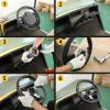 image10L0L Universal Golf Cart Steering Wheel for EZGO TXT RXV Club Car DS Precedent Yamaha  125 inch  Adapter OptionalSilver Gray