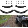 imageGolf Cart Fender Flares for Club Car DS 1993Up Set of 4 Front ampamp Rear Durable Black Plastic with Amber Reflectors ampamp Stainless Steel Screws  Fits Gas ampamp Electric Models