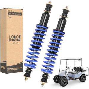 image10L0L Golf Cart FrontRear Coil Over Heavy Duty Shock Absorber Spring for EZGO TXTMedalist 1994up Newer Gas or Electric Replaces OEM 70630G01 76418G01Blue