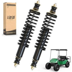 image10L0L Golf Cart FrontRear Coil Over Heavy Duty Shock Absorber Spring for EZGO TXTMedalist 1994up Newer Gas or Electric Replaces OEM 70630G01 76418G01Black