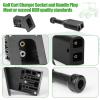 image10L0L Golf Cart 36V PowerWise Charger Receptacle and Handle Plug Charger Socket for EZGO TXT Medalist Golf Carts 1996 ampamp Up 73345G01 73063G01
