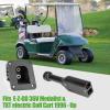 image10L0L Golf Cart 36V PowerWise Charger Receptacle and Handle Plug Charger Socket for EZGO TXT Medalist Golf Carts 1996 ampamp Up 73345G01 73063G01