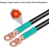image10L0L Golf Cart Battery Cable Kit for EZGO TXT 1994up and Club Car Precedent 20085up 48V 6x8V Batteries 4 Gauge Set of 5 PCS