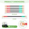 image10L0L Golf Cart Battery Cables Set for EZGO TXT 1994Up 36Volt48 Volt 4 Gauge 5PCS HeavyDuty ACDC Golf Cart Battery CableGreenBlackRed