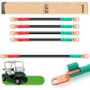 image10L0L Golf Cart Battery Cables Set for EZGO TXT 1994Up 36Volt48 Volt 4 Gauge 5PCS HeavyDuty ACDC Golf Cart Battery CableGreenBlackRed