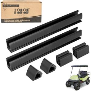 image10L0L Golf Cart Fold Down Windshield Retaining Sash Clips Kit for Club Car DS ampamp Precedent 1994up Complete Hardware Replaces OEM 101444101 102005801 102163001