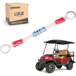 image10L0L Golf Cart Solenoid Resistor for Golf Cart EZGO Columbia Club Car 1990 Up Solenoid Resistor Assembly Replaces 21764G1 7059287 1014947