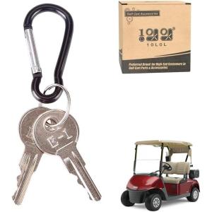 image10L0L Universal Golf Cart Ignition Keys for EZGO 1982up Electric and Gas 2 PCS OEM 17063G1 17063G1 Silver