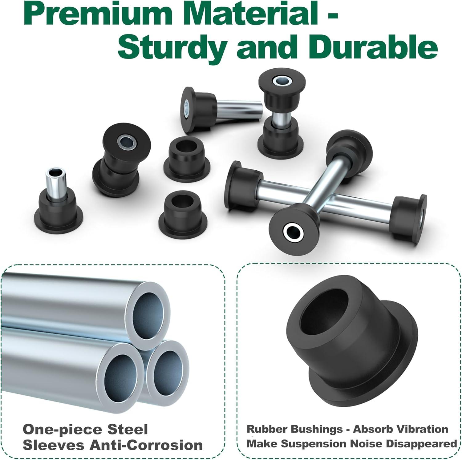 image10L0L Complete Golf Cart Bushing Sleeve kit for Club Car Precedent 2004up Golf Cart Replace OEM 102506601 102506301 102506401 102287401 102288101 102287601 102287701Front