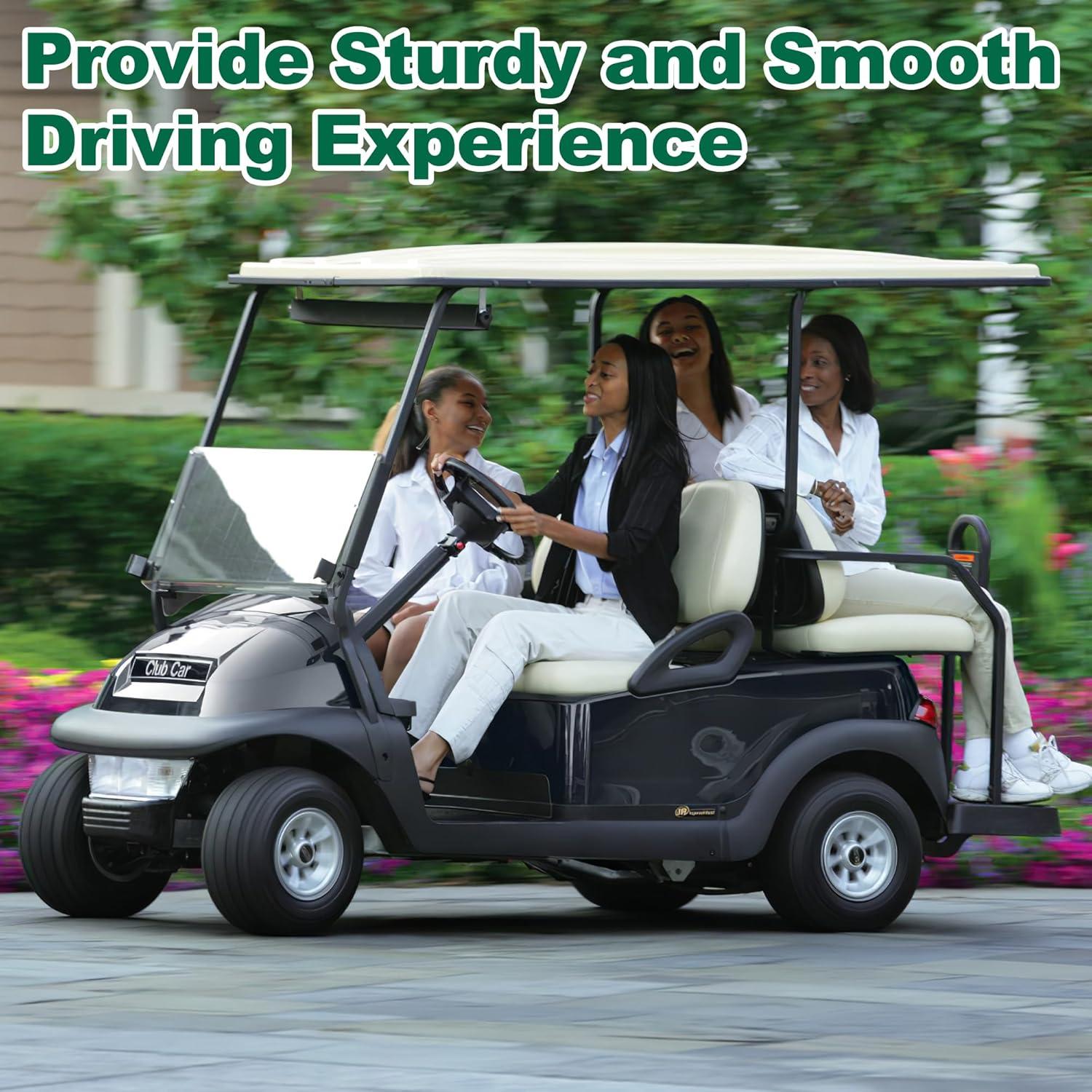 image10L0L Golf Cart Heavy Duty 4Leaf Rear Leaf Spring Kit for Club Car PrecedentOnwardTempo 2004up with Bushings Sleeves U Bolts Replace OEM 102509301 102513001