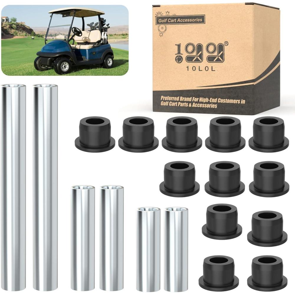 image10L0L Complete Golf Cart Bushing Sleeve kit for Club Car Precedent 2004up Golf Cart Replace OEM 102506601 102506301 102506401 102287401 102288101 102287601 102287701Front