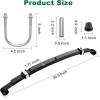 image10L0L Golf Cart Heavy Duty 4Leaf Rear Leaf Spring Kit for Club Car PrecedentOnwardTempo 2004up with Bushings Sleeves U Bolts Replace OEM 102509301 102513001