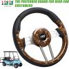 image10L0L Universal Design Golf Cart Steering Wheel Fit for Yamaha Club Car DS ampamp Precedent Tempo EZGO RXV ampamp TXT Ergonomic Design Carbon Fiber Steering Wheel