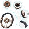 image10L0L Universal Design Golf Cart Steering Wheel Fit for Yamaha Club Car DS ampamp Precedent Tempo EZGO RXV ampamp TXT Ergonomic Design Carbon Fiber Steering Wheel