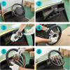 image10L0L Universal Design Golf Cart Steering Wheel Fit for Yamaha Club Car DS ampamp Precedent Tempo EZGO RXV ampamp TXT Ergonomic Design Carbon Fiber Steering Wheel