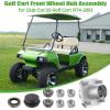 image10L0L 2 Pack Front Wheel Hub Assembly for Club Car DS Golf Cart 19742003 Replace OEM 1011892 11011102 1011153 1011889 1011894