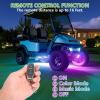 image10L0L 4PCS Golf Cart Underbody Light Kit Underglow LED Light Strip for Yamaha EZGO Club Car 24 Modes Multicolor RGB Music Sync IP67 Waterproof2 PackUnderbody