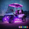 image10L0L 4PCS Golf Cart Underbody Light Kit Underglow LED Light Strip for Yamaha EZGO Club Car 24 Modes Multicolor RGB Music Sync IP67 Waterproof6 Pack4 Underbody and 2 Roof