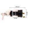 image10L0L Golf Cart Ignition Switch 2PIN for 36V  48V Electric Golf Cart Club Car DS 1996 Up Replacement Part 101826201  with 2pcs Club Car Key