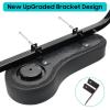 image10L0L Golf Cart Armrest with Cup Holder  Rear Seat Arm Rests Fit for YamahaEZGOClub Car1quot125quot Square Tube No Drilling Required Builtin Phone Holder Heavy Duty ABS MaterialBlackwithout cell phone holder