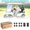 image:image10L0L Golf Cart Rear Spring Bushing Kit for EZGO RXV 2008up Electric and Gas Includes 4 Large Bushings 620160 8 Small Bushings 624030 6 Steel Spacers 620161