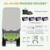 image:image10L0L 2 Passenger TrackStyle Golf Cart Enclosure Cover for EZGO TXT 600D HeavyDuty Fabric Windproof Waterproof amp Insulated Rain Cover Easy RollUp Driving Enclosure with Awning TrackColorful