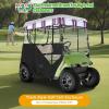 image:image10L0L 2 Passenger TrackStyle Golf Cart Enclosure Cover for EZGO TXT 600D HeavyDuty Fabric Windproof Waterproof amp Insulated Rain Cover Easy RollUp Driving Enclosure with Awning TrackColorful