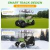image:image10L0L 2 Passenger TrackStyle Golf Cart Enclosure Cover for EZGO TXT 600D HeavyDuty Fabric Windproof Waterproof amp Insulated Rain Cover Easy RollUp Driving Enclosure with Awning TrackColorful