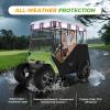 image:image10L0L 2 Passenger TrackStyle Golf Cart Enclosure Cover for EZGO TXT 600D HeavyDuty Fabric Windproof Waterproof amp Insulated Rain Cover Easy RollUp Driving Enclosure with Awning TrackColorful