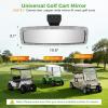 image:image10L0L Bling Rhinestone Golf Cart Mirror for Yamaha EZGO Club Car Universal 360 Adjustable Crystal Diamond Rear View Mirror with Wide Angle View Shatterproof Glass Lens Easy InstallationSliver