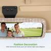 image:image10L0L Bling Rhinestone Golf Cart Mirror for Yamaha EZGO Club Car Universal 360 Adjustable Crystal Diamond Rear View Mirror with Wide Angle View Shatterproof Glass Lens Easy InstallationRose Gold