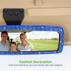 image:image10L0L Bling Rhinestone Golf Cart Mirror for Yamaha EZGO Club Car Universal 360 Adjustable Crystal Diamond Rear View Mirror with Wide Angle View Shatterproof Glass Lens Easy InstallationBlue