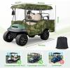 image:image10L0L Golf Cart Enclosure 4 Passenger 86 Extended Roof for Yamaha Club Car Tempo Onward EZGO 4Seater 600D Waterproof Rain CoverTransparent Tail Light Panel 4Sided Clear WindowsCamo