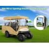 image:image10L0L Golf Cart Enclosure 4 Passenger 86 Extended Roof for Yamaha Club Car Tempo Onward EZGO 4Seater 600D Waterproof Rain CoverTransparent Tail Light Panel 4Sided Clear WindowsKhaki Gray
