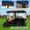 image:image10L0L Golf Cart Enclosure 4 Passenger 86 Extended Roof for Yamaha Club Car Tempo Onward EZGO 4Seater 600D Waterproof Rain CoverTransparent Tail Light Panel 4Sided Clear WindowsBlack Orange